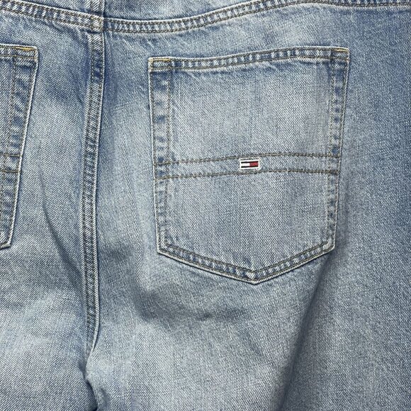 Tommy Jeans Womens Light Wash Denim Straight Leg Jeans Size 16 - Picture 6 of 9